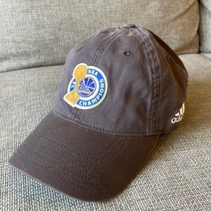 Golden State Warriors 2017 NBA Champions Adidas Strapback Hat Dad Cap